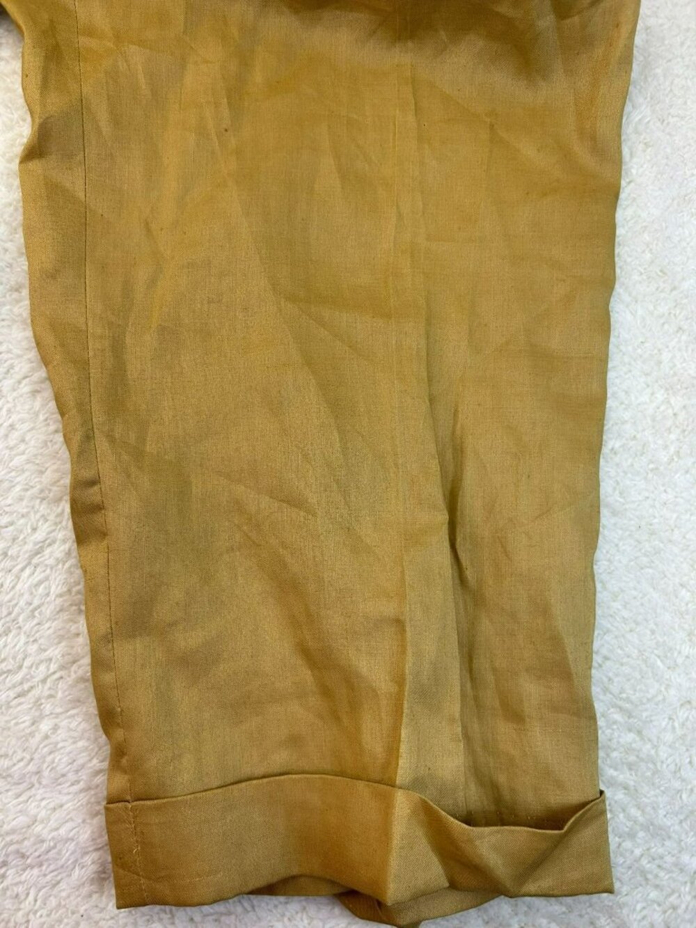 D & E Collection Mens Pants Natural Size 40 Linen Straight NWT See Pictures - Picture 5 of 8